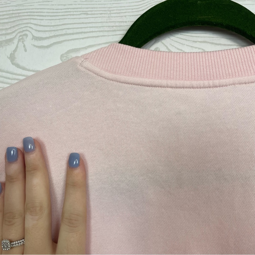 Under Armour Rival Fleece Mesh Crewneck Sweatshirt Size XL NWT Pink Loose Fit - Picture 7 of 7